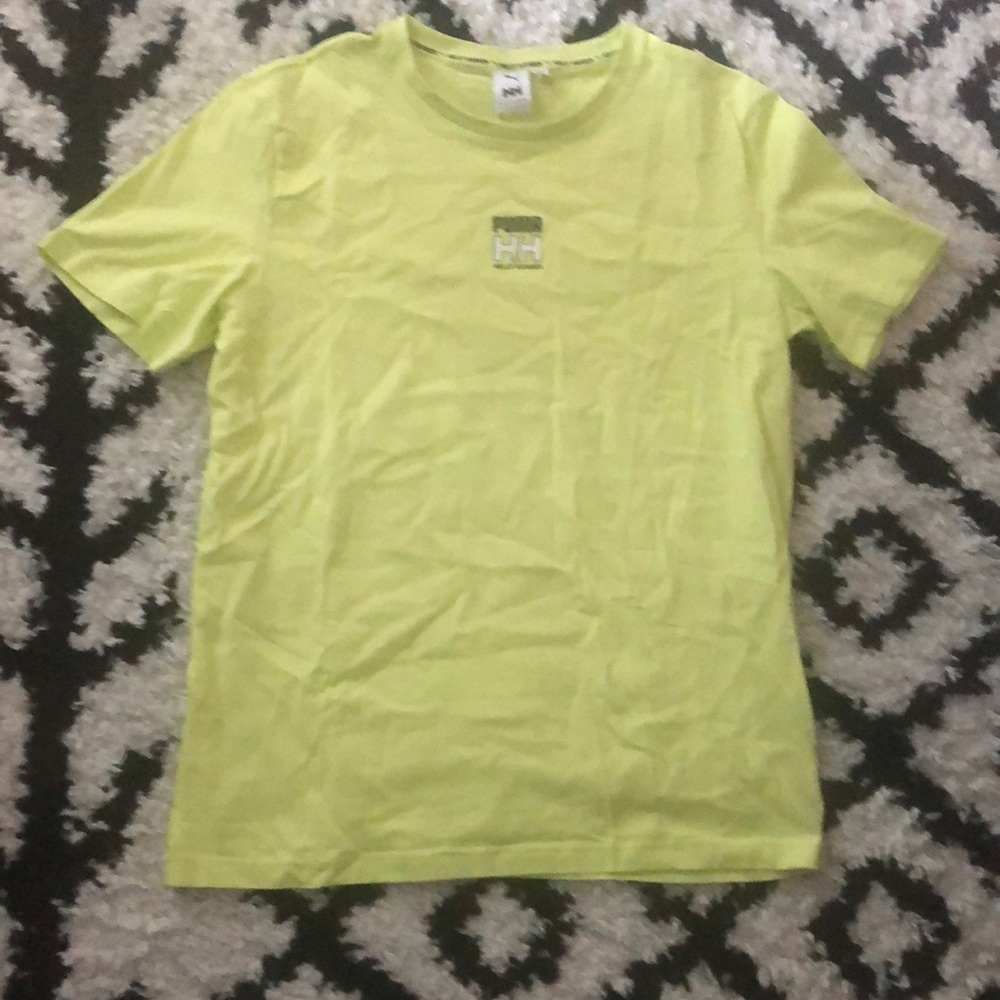 Puma x Helly Hansen Size Large T Shirt Neon White